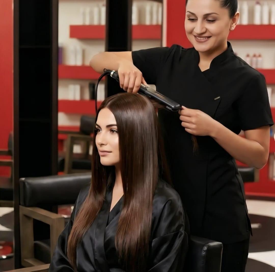 Styling at The Look Hair Salon