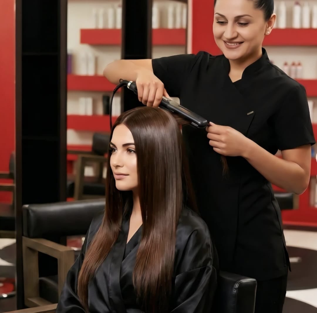 Styling at The Look Hair Salon